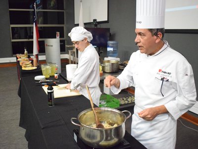 Cocina en vivo en INACAP Sede La Serena