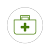 Icono verde botiquín seguro INACAP intranet alumno
