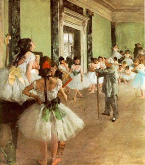 Edgar Degas, Clase de danza (1874) 