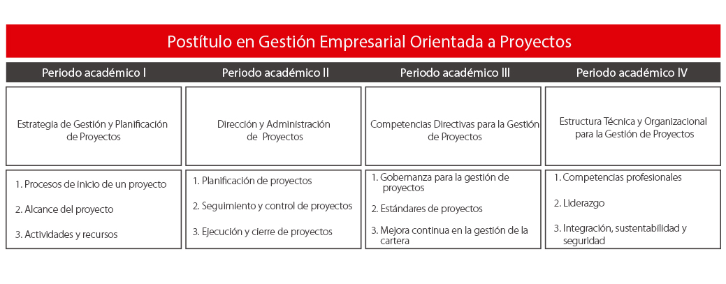 Postítulo en Gestión Empresarial Orientada a Proyectos Postítulo en Gestión Empresarial Orientada a Proyectos
